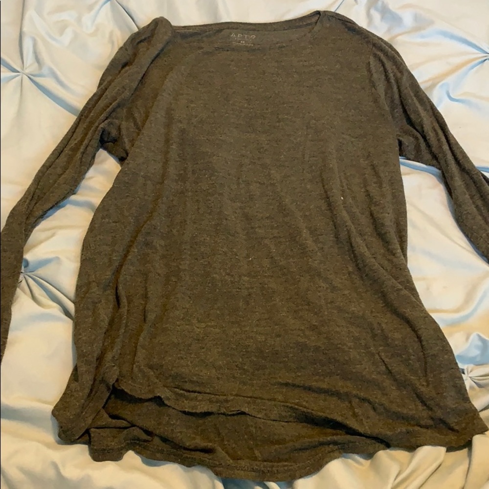 Army green long sleeve tee